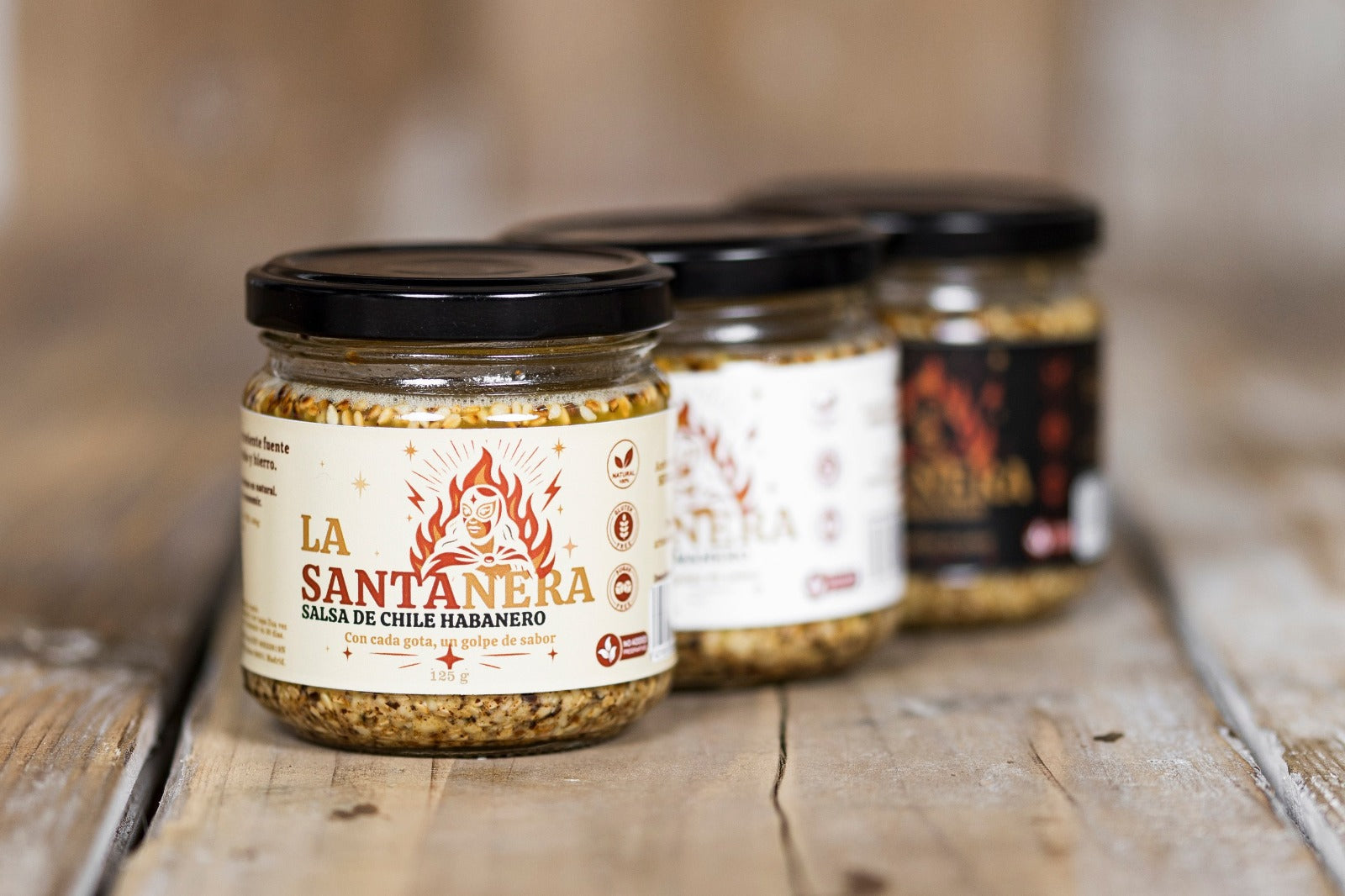 Pack Degustación La Santanera – 3 Niveles de Picor